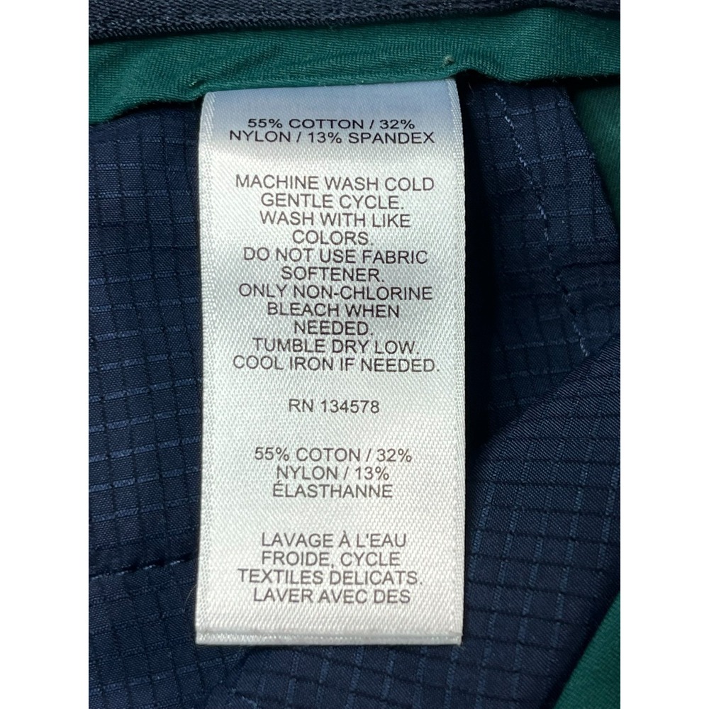 vineyard Vines OTG on the Go Pants Mens 33‎ x 32 Green Chinos Cotton Stretch - Picture 5 of 11